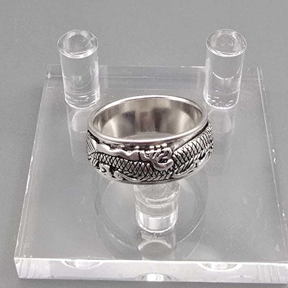 Dragon Spinner Ring Genuine Sterling Silver S925 11mm